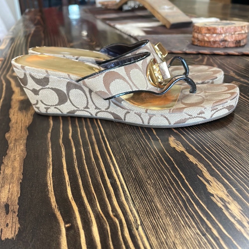 Coach flip flip wedges 7
